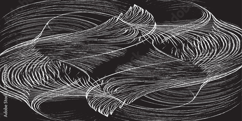 Vector brush stroke texture. Distressed uneven grunge background. Abstract vector illustration. Overlay over any design to create interesting effect and depth. Black isolated on white. EPS10