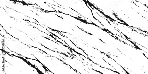 Grungy black and white wall texture with vintage ink splatter and rough paper border design