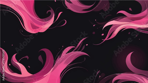 Colorful abstract floral swirl background design vector illustration
