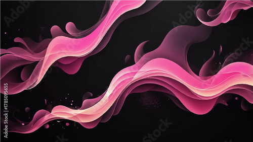 Colorful abstract floral swirl background design vector illustration