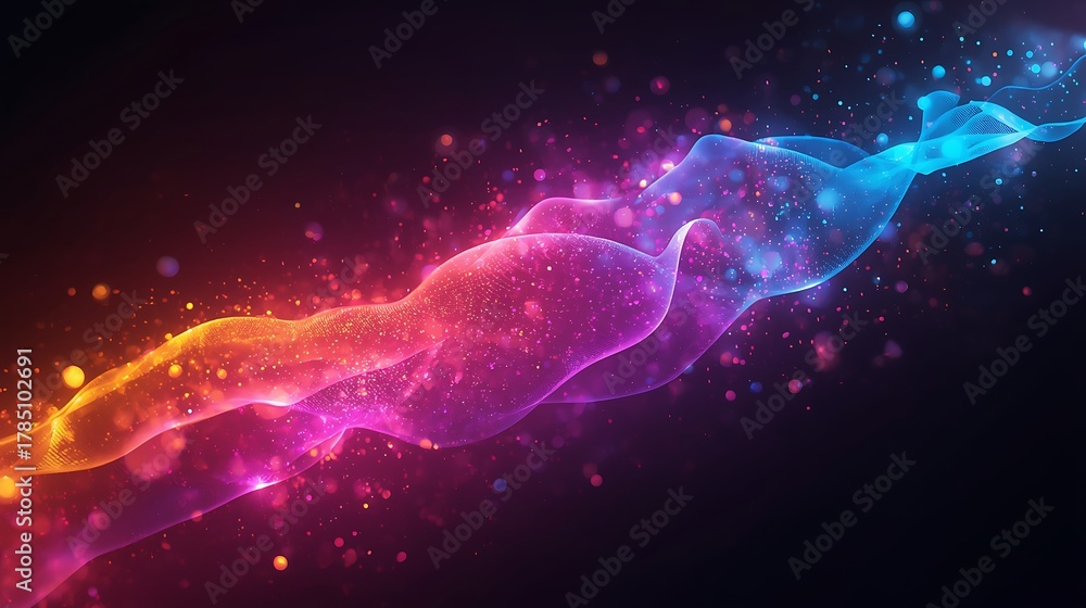 Fototapeta premium Abstract colorful wave background design for wallpaper or graphic design projects use