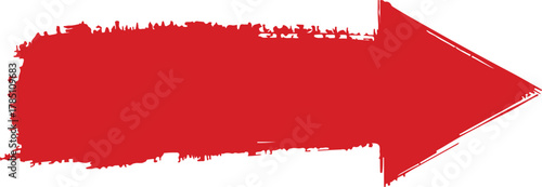 Bold black brushstroke arrow pointing directly to a lucid origin symbolizing direction focus and a clear starting point for creative projects