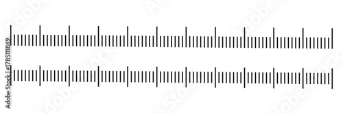 Measuring Scale and Ruler Markup Vector Set — Metric and Imperial Units
 Measurement Tool Illustration