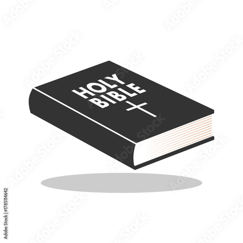 Holy bible book icon with shadow