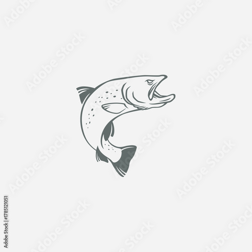 image trout fish logo  
