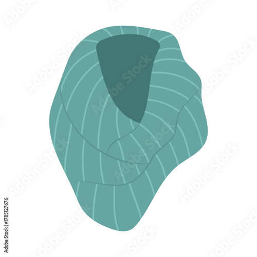 Cozy winter clothes with hats, scarves, and gloves in warm seasonal colors