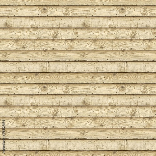 Vintage Beige Horizontal Shiplap Wood Siding Seamless Texture | Rustic Farmhouse Wall Pattern | Light Aged Timber Wallpaper