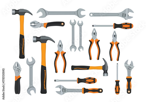 Set of hand tools for repair work