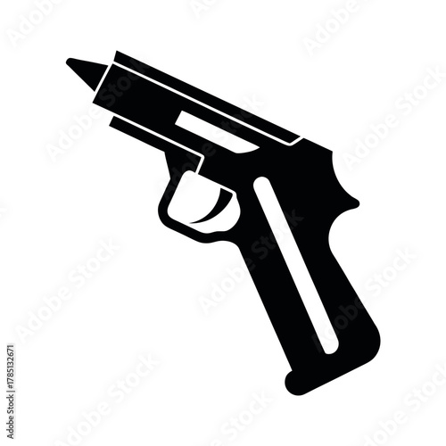 Thermometer Gun Silhouette Vector Art