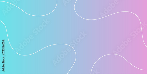 Abstract pastel gradient background with flowing white lines