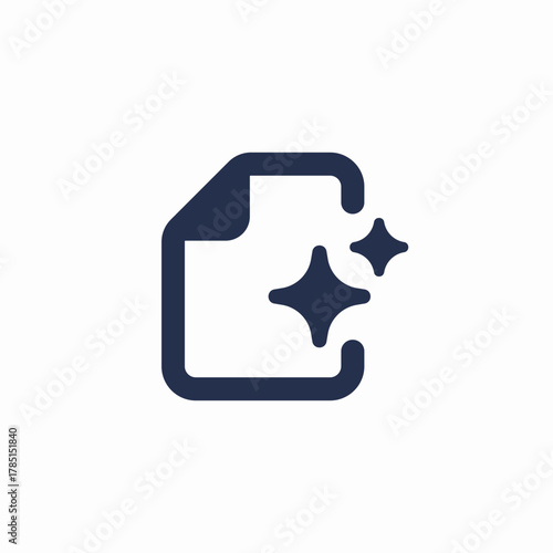 AI generated file icon vector