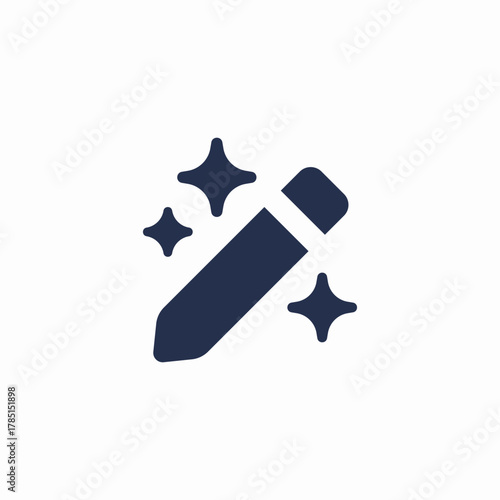 pen text ai generate icon sign vector