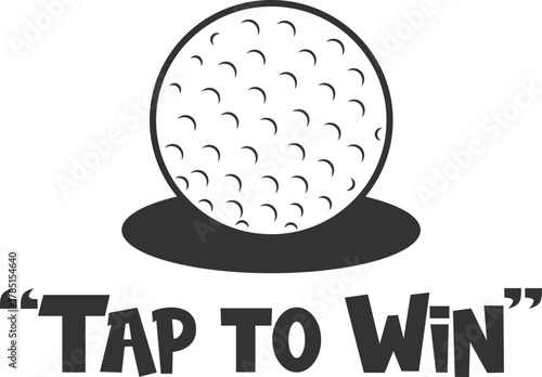 Logo design for a golf enthusiast brand, isolated on a white background