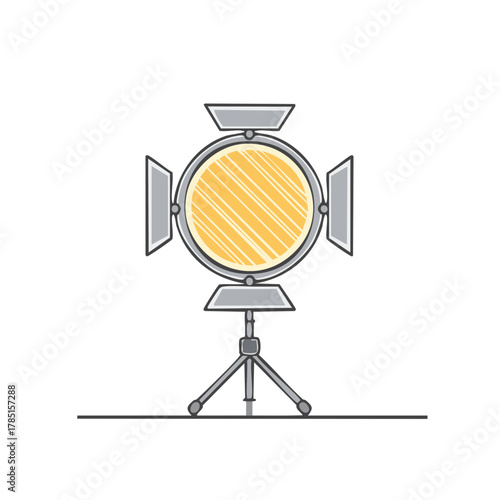 Studio Spotlight for Photography and Film Making Set Up on Tripod for Consistent Lighting Solution, Broadcasting and Videography Tools