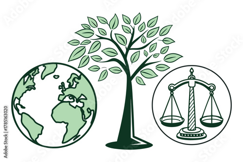 Set ecology icons, carbon neutral, net zero, eco planet green signs, nature eco symbol