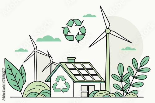 Set ecology icons, carbon neutral, net zero, eco planet green signs, nature eco symbol