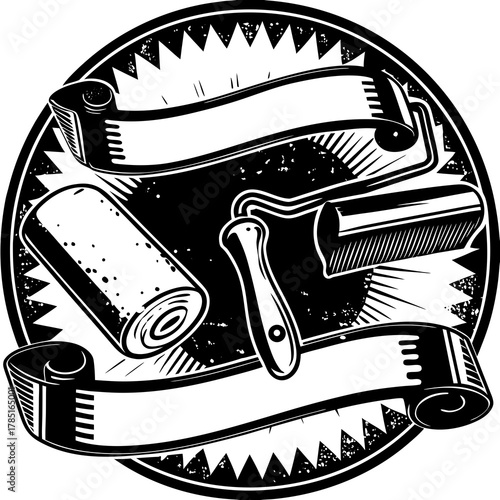 Black paint brush stamps. Vector grunge effect text boxes. Rough, stroke spray ink rectangles on paper. Distressed scratch background. Ink splatter frames on white. Paintbrush element banner bg