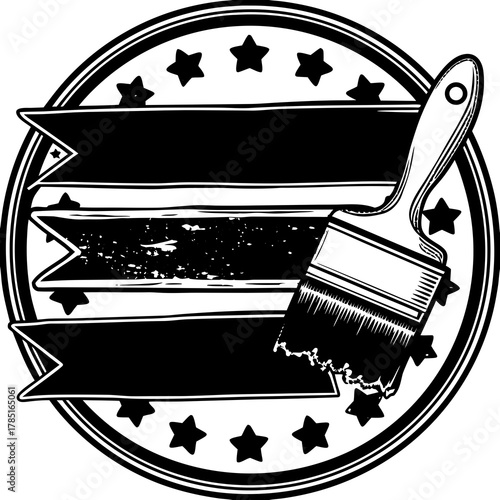 Black paint brush stamps. Vector grunge effect text boxes. Rough, stroke spray ink rectangles on paper. Distressed scratch background. Ink splatter frames on white. Paintbrush element banner bg