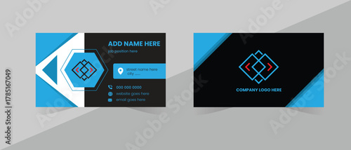 unique modern business card design and creative business template