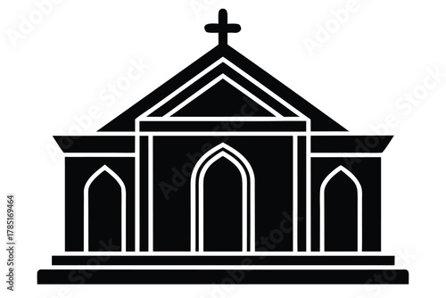 tabernacle vector icon silhouette