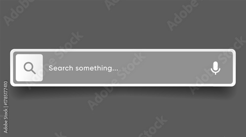 Search Bar with suggestions for UI UX design and web site. Search Address and navigation bar icon. Collection of search form templates for websites. Search engine web browser window template.