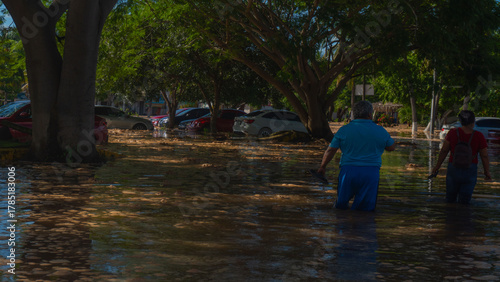 Inundación de la playa el borrego en san blas nayarit 07 10 2025