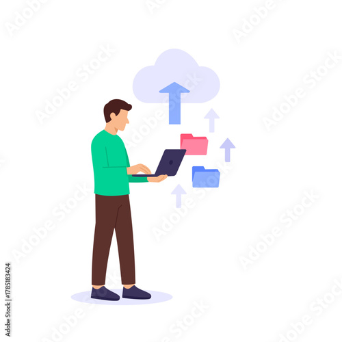 Cloud Upload, storing and syncing data online securely