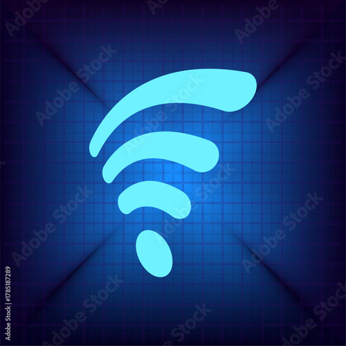 Vector illustration on a blue background