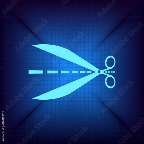 Vector illustration on a blue background