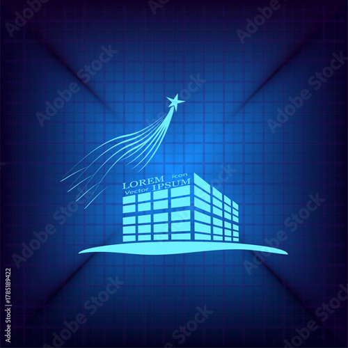 Vector illustration on a blue background
