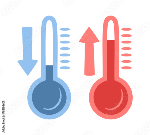 Cold hot weather street temperature