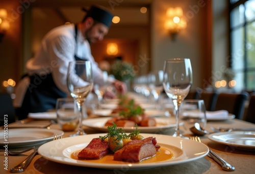 Extravagant Private Chef Crafting Luxe Dinning Experience for Elite Billionaire Event