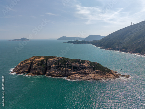 Photography Hong Kong - The coastline around Shak O Beach from a drone perspective