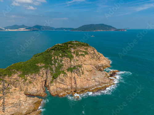 Photography Hong Kong - The coastline around Shak O Beach from a drone perspective