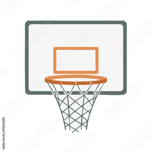 Basketball hoop illustration sport equipment game cartoon