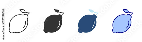 Lemon Icon Set. Designed In Multi Style
