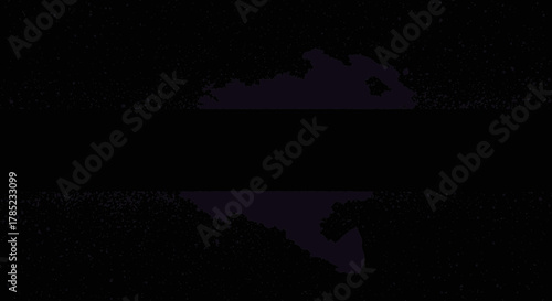 Abstract dark background with symmetrical organic shapes and light specks