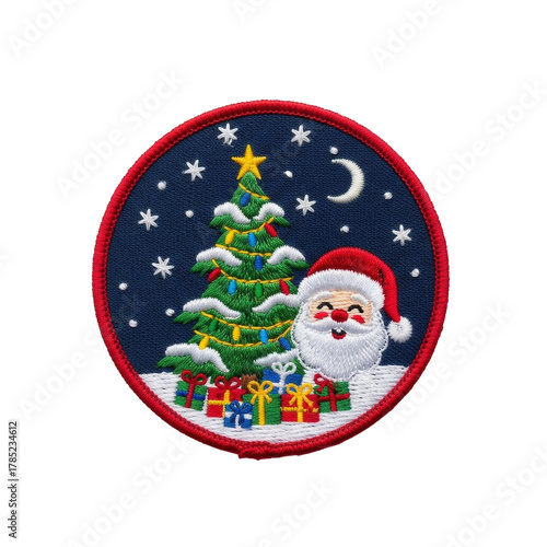 サンタクロースとクリスマスツリー