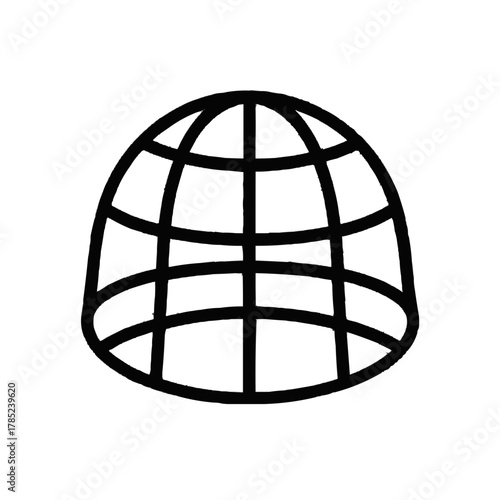 Modern globe design showing international connections and global network concept