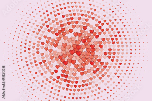 Cute doodle style hearts seamless vector pattern. Valentine's Day handwritten background. Marker drawn different heart shapes and silhouettes. Hand drawn ornament.