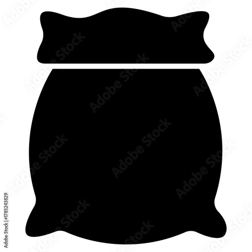burlap sack glyph icon