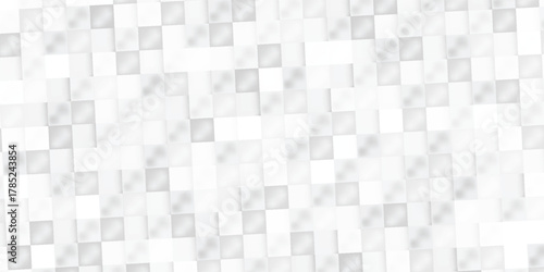 Abstract 3D Seamless White And Grey Cubes Boxes With Different Level Top View Background