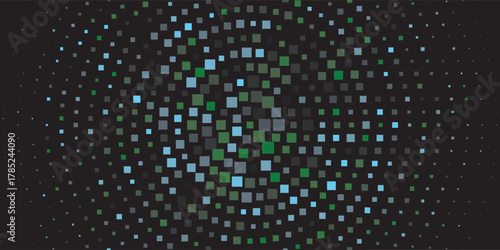 Dark Green, Yellow vector backdrop with rectangles, squares. Abstract gradient illustration with rectangles. Best design for your ad, poster, banner.