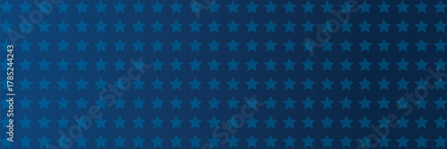 Star pattern on blue gradient background template. America 4th of July Memorial or Independence day theme wallpaper.