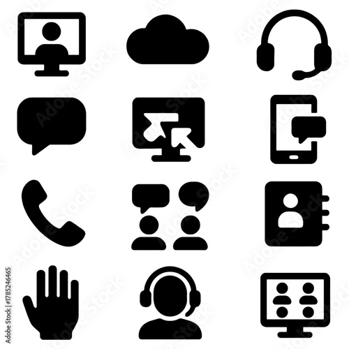Communication Symbols: A collection of various communication symbols.