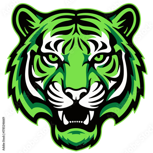  aesthetic logo of the tiger king symbolizing strength and grandeur 
