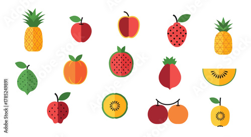 Assorted sweets and baked goods illustrations for culinary and dessert concepts