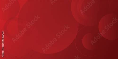 White circle geometric red modern abstract background gradient illustration