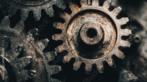Two Jammed Gears Illustrating Mechanical Failure and Technical Problems in Machinery and Engineering Contexts