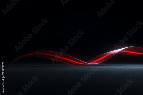 aids awareness campaign, art depicting aids stigma breakage, red ribbon emitting light symbolically, digitally illustrated